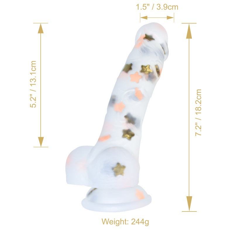 Jelly Transparent Silicone Dildos realistic Penis with Suction Cup