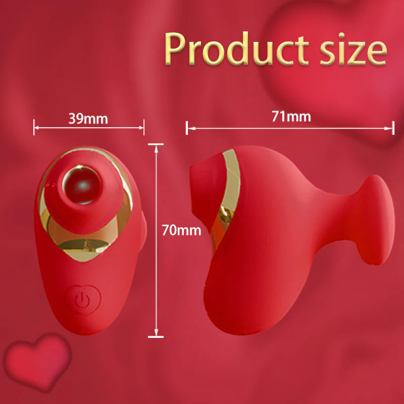 Love Shape Finger Sucking Vibrator Clitoris Stimulation For Couple Foreplay