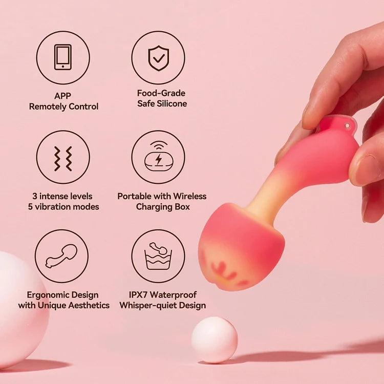 Lurevibe - Sunset Mushroom Vibrator G Spot Clitoris Vibrator With Charging Warehouse