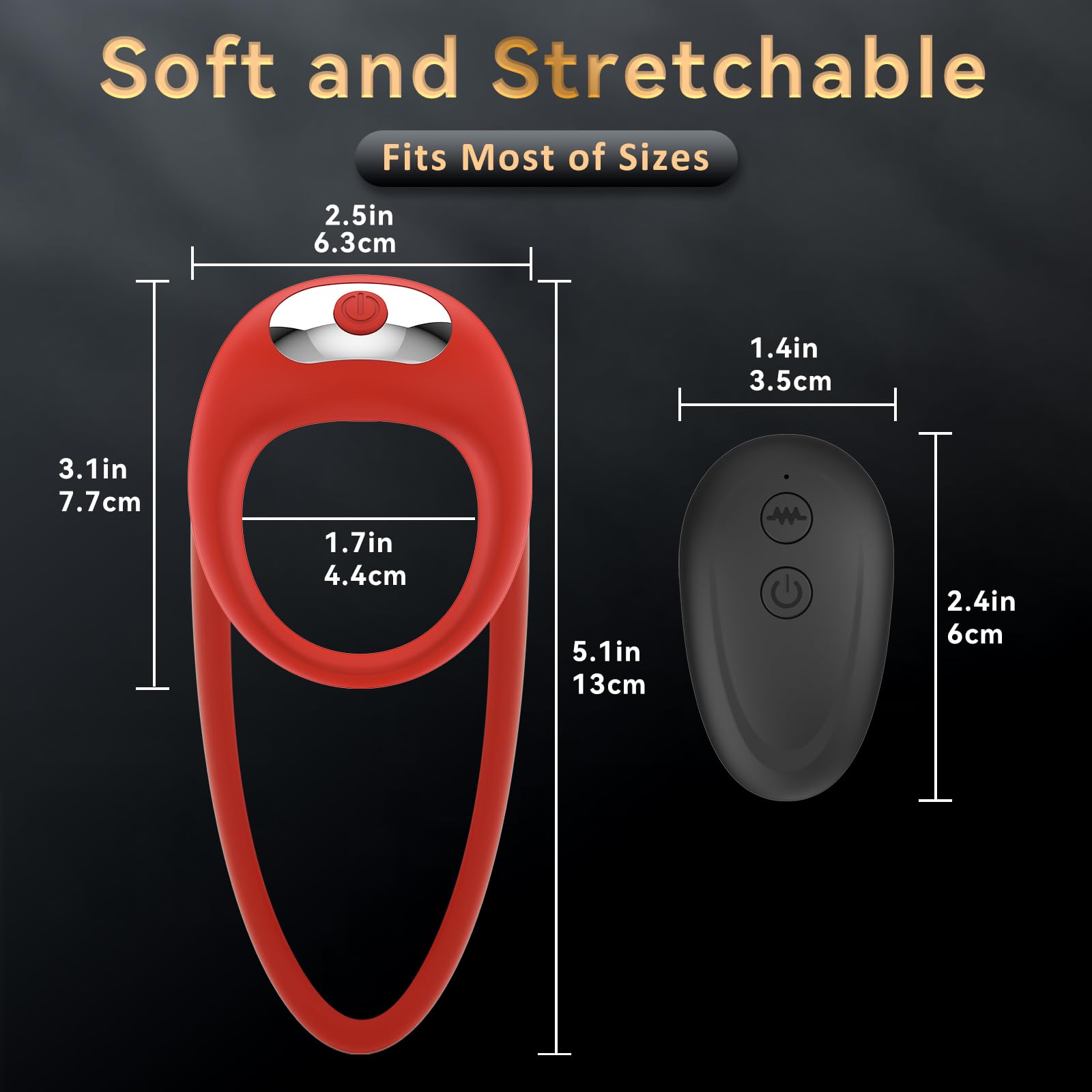 Lurevibe - Rabbit Vibrating Cock Ring Adult Sex Toys with Clitoral Vibrator