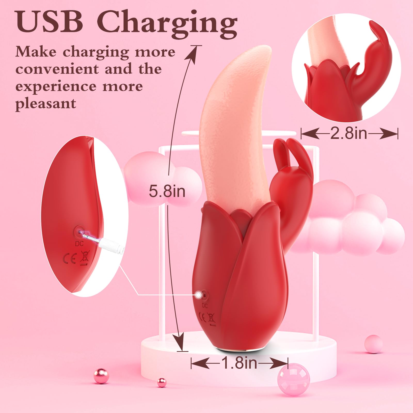 Lurevibe - Rose Rabbit Vibrator for Women