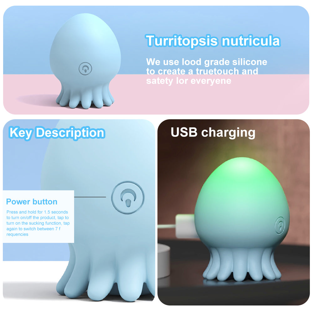 Lurevibe - Jellyfish 10 Frequency Sucking Vibrator For Adult Sex Toys