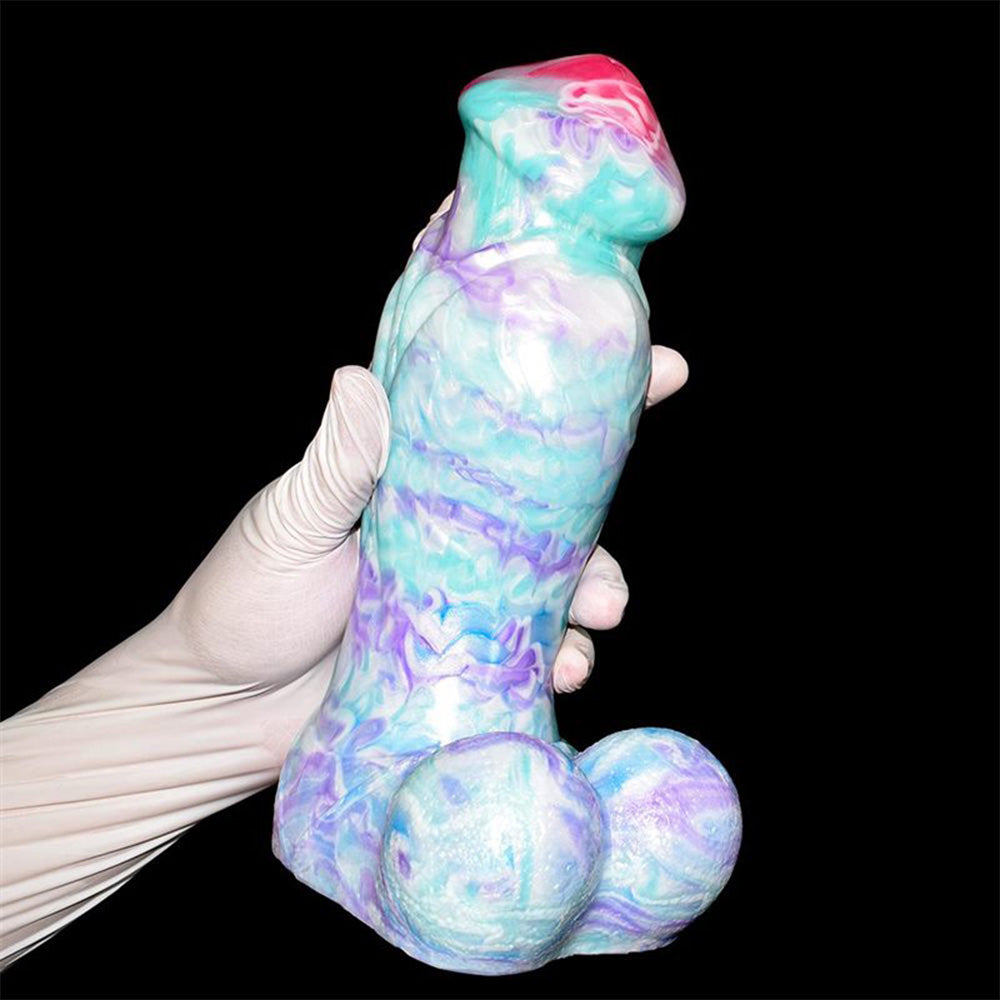 Colorful Soft Mushroom Head Silicone Artificial Dildo