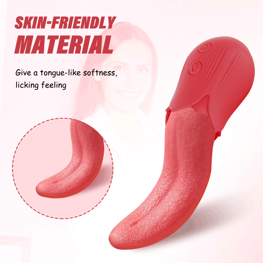 Lurevibe - Upgraded Rose - 20 Frequency Tongue Licking Vibrator