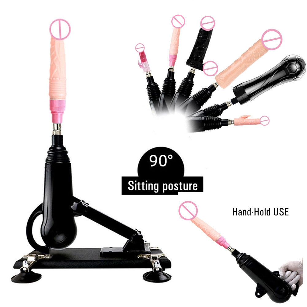 Lurevibe - Automatic Sex Machine With Dildo Strong Motor Masturbator Black Love Machines