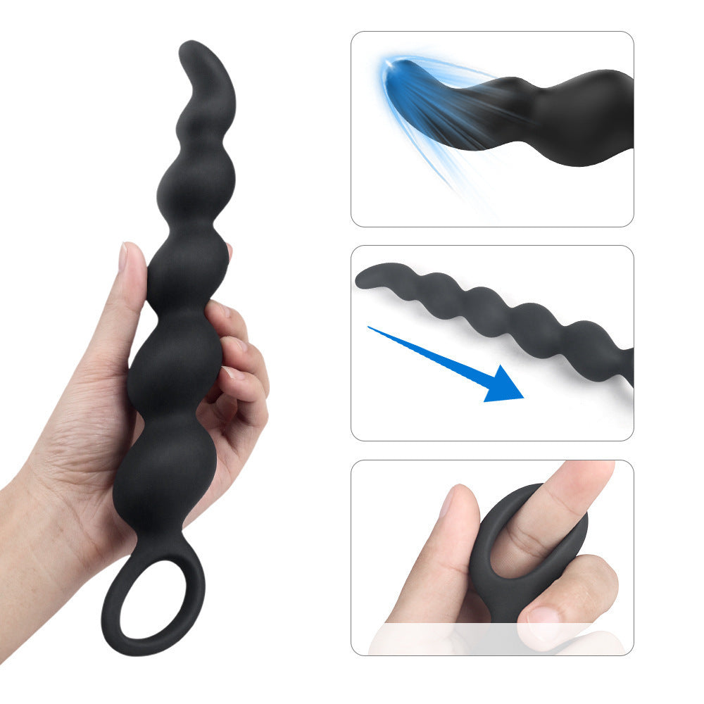 Silicone Anal Beads Prostate Massager Anus Backyard Beads Butt Plug