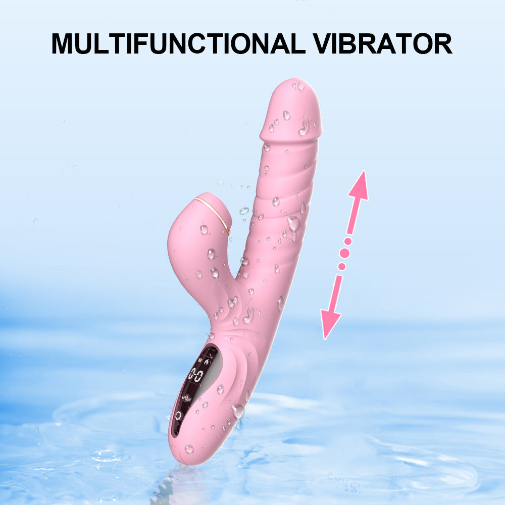 Lurevibe - Suck Telescopic Heating Vibrator