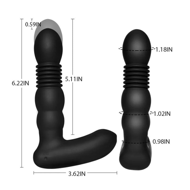 Telescopic Vibrator Remote Control Prostate Massager Male Female Masturbator