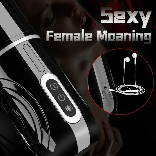 PowerKing Ultra-Technical Hands-free 7 Telescopic Rotation Modes Male Masturbator Cup