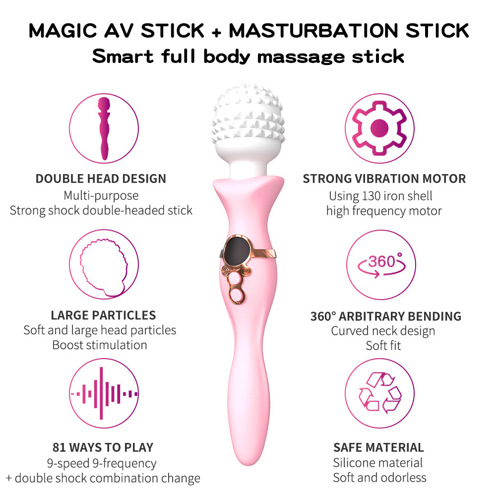 Lurevibe - Female Vibrating Massage Magic Wand Masturbation Vibrator