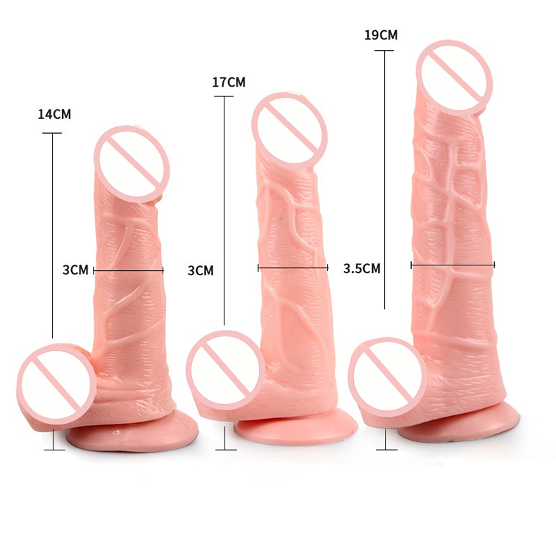 Desiretouch - Realistic Silicone Thick Dildo Suction