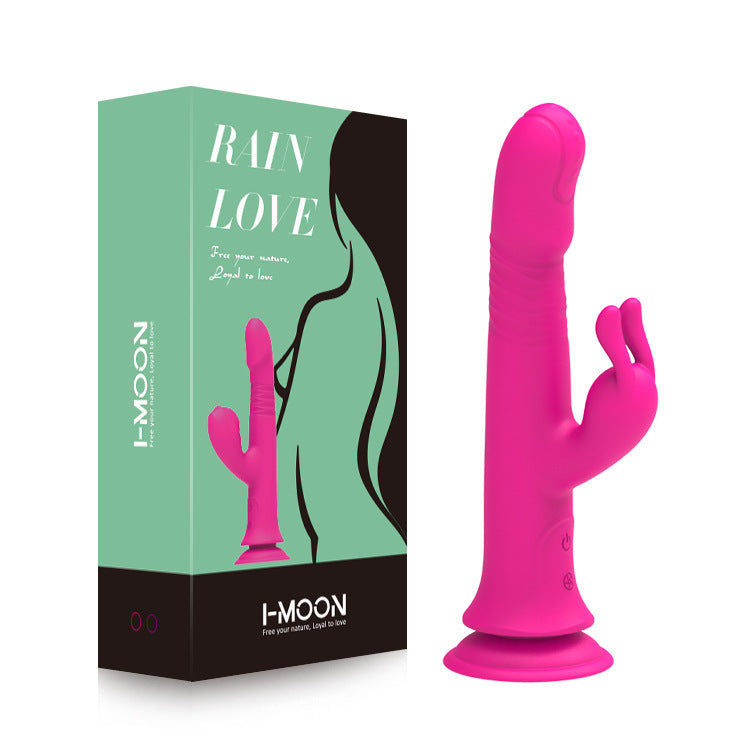 Lurevibe - Rain Love Thrusting Strong Shock Rabbit Vibrator With Suction Cup